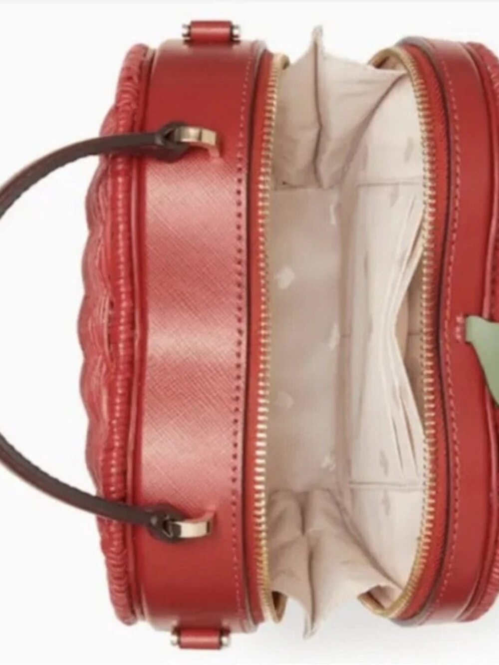 Kate Spade Honeycrisp 3D Red Apple Wicker Crossbody NWT - Picture 5 of 8